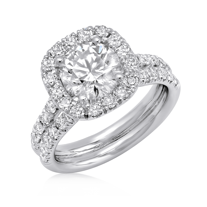 Gemma - Double Banded Lab Grown Diamond Engagement Ring