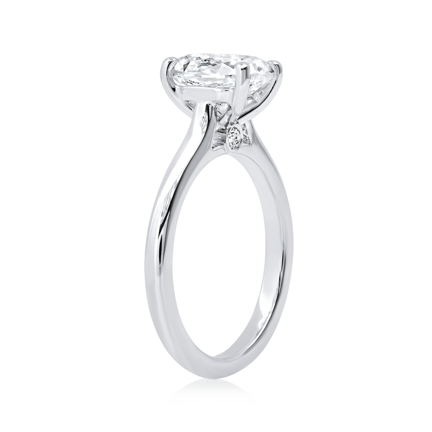 Perfect-Fit Oval Diamond Ring - XO Jewels